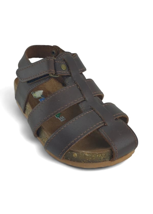 Taba Deri ve Ortopedik Bebek Sandalet - Gorsel 1