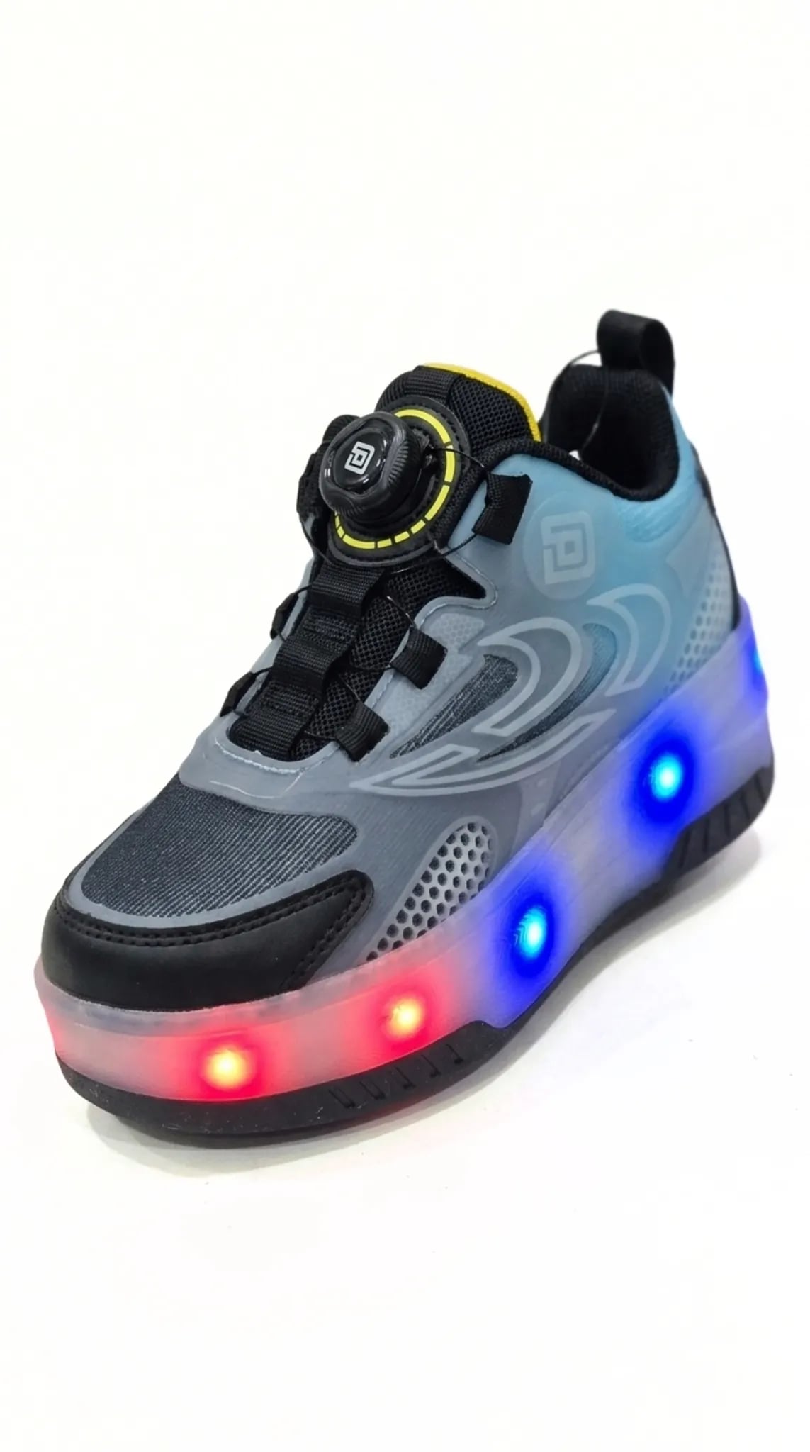 Mavi Siyah Çocuk Tekerlekli Paten Spor Ayakkabı - Gorsel 1