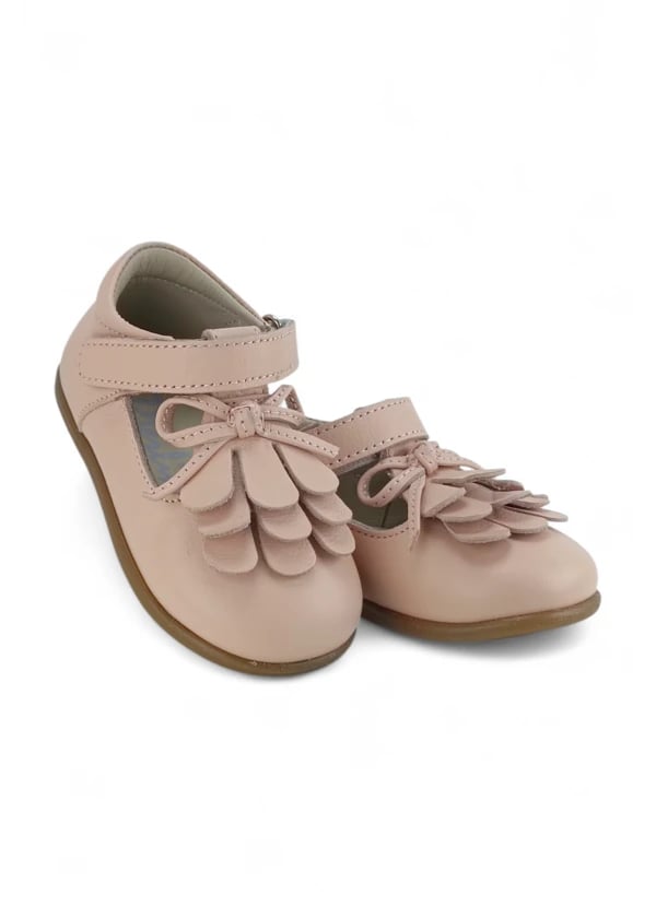 Pembe Hakiki Deri Tam Ortopedik İlk Adım ve Bebe Babet Ayakkabı - Gorsel 1