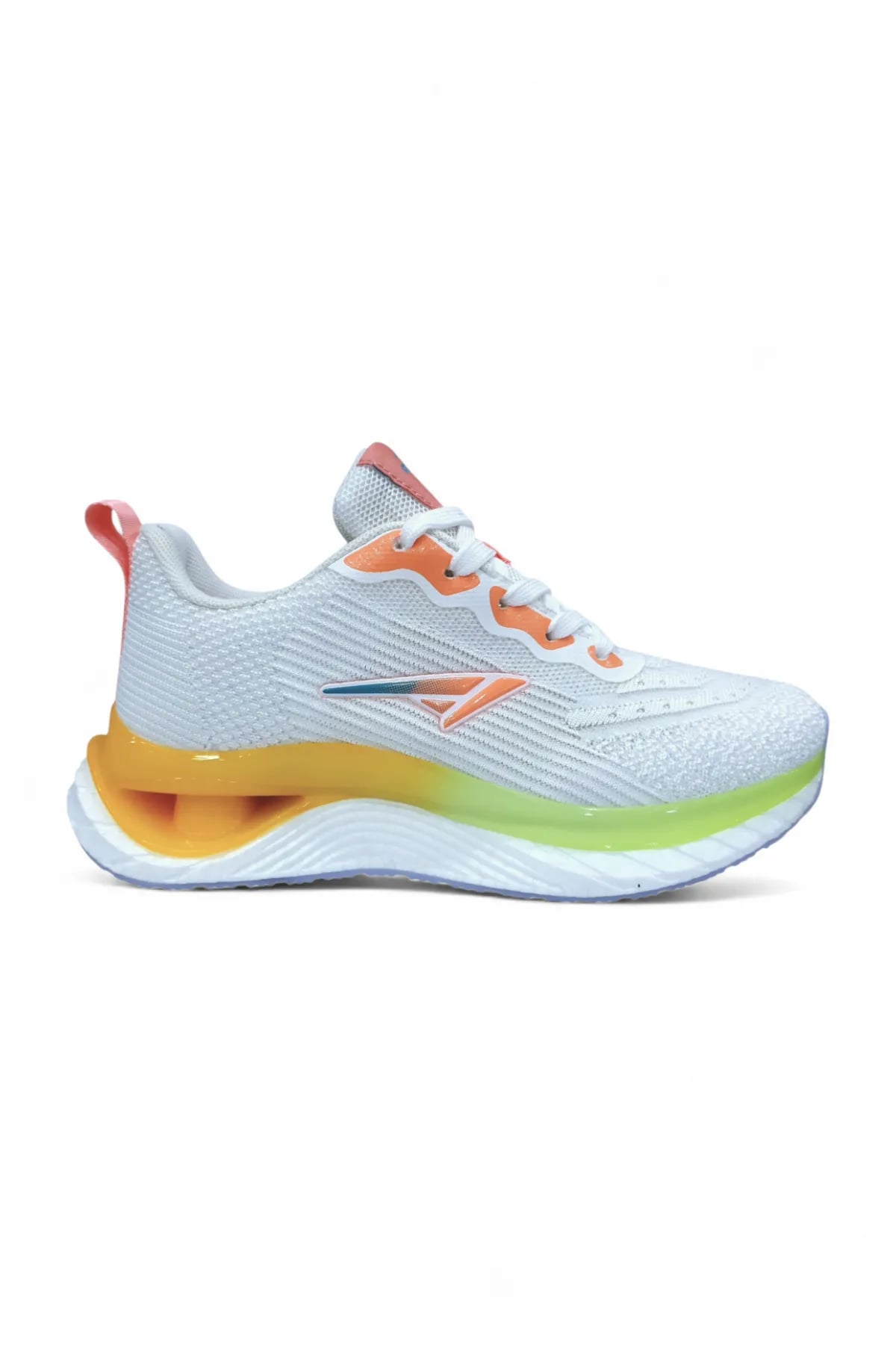 Beyaz Turuncu Taban Spor Genç Kız Ayakkabı - Gorsel 1