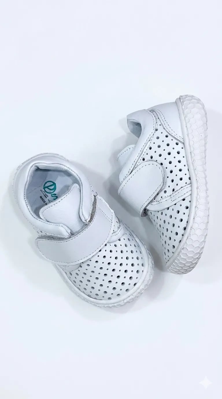 Hakiki Deri Tam Ortopedik Nefes Alan Bebe Ayakkabı - Gorsel 1