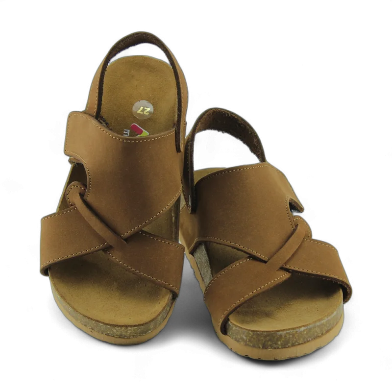 Taba Deri ve Ortopedik Bebek Sandalet