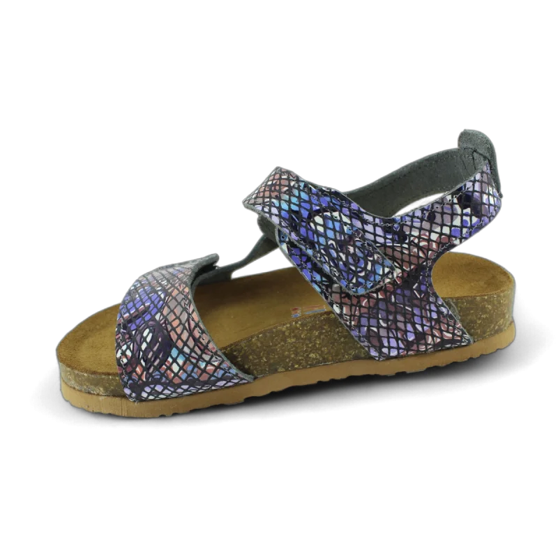 Mavi Deri ve Ortopedik Bebek Sandalet