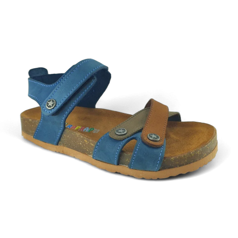 Renkli Deri ve Ortopedik Çocuk Sandalet