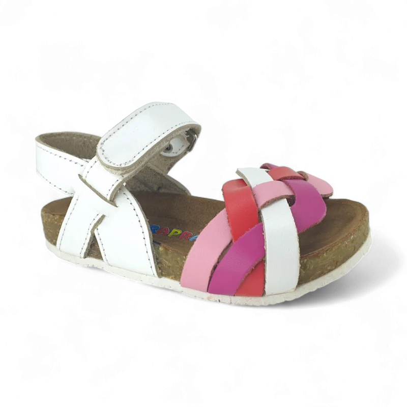 Renkli Deri ve Ortopedik Çocuk Sandalet