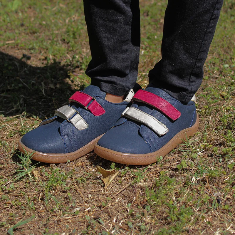 Lacivert Deri Ortopedik Çocuk Spor Ayakkabı