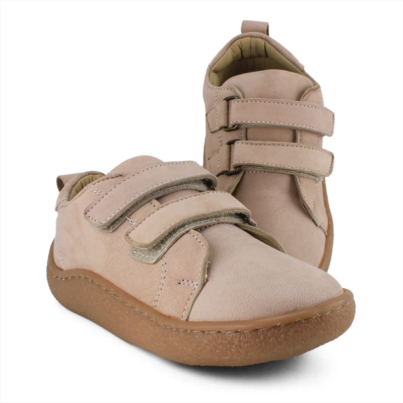 Pudra Pembe Deri Ortopedik Çocuk Spor Ayakkabı