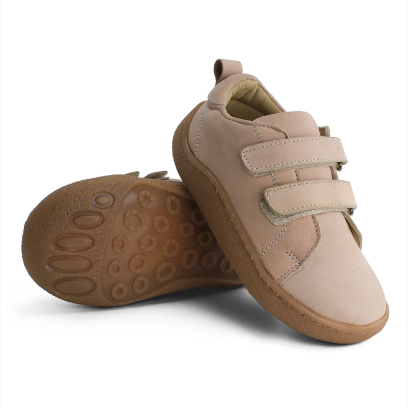 Pudra Pembe Deri Ortopedik Çocuk Spor Ayakkabı