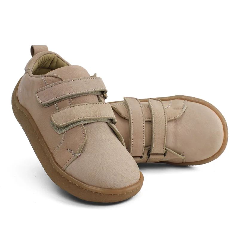 Pudra Pembe Deri Ortopedik Çocuk Spor Ayakkabı