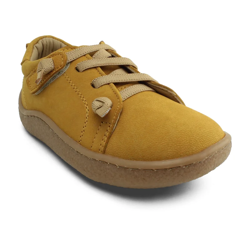 Hardal Sarı Deri Ortopedik Çocuk Spor Ayakkabı