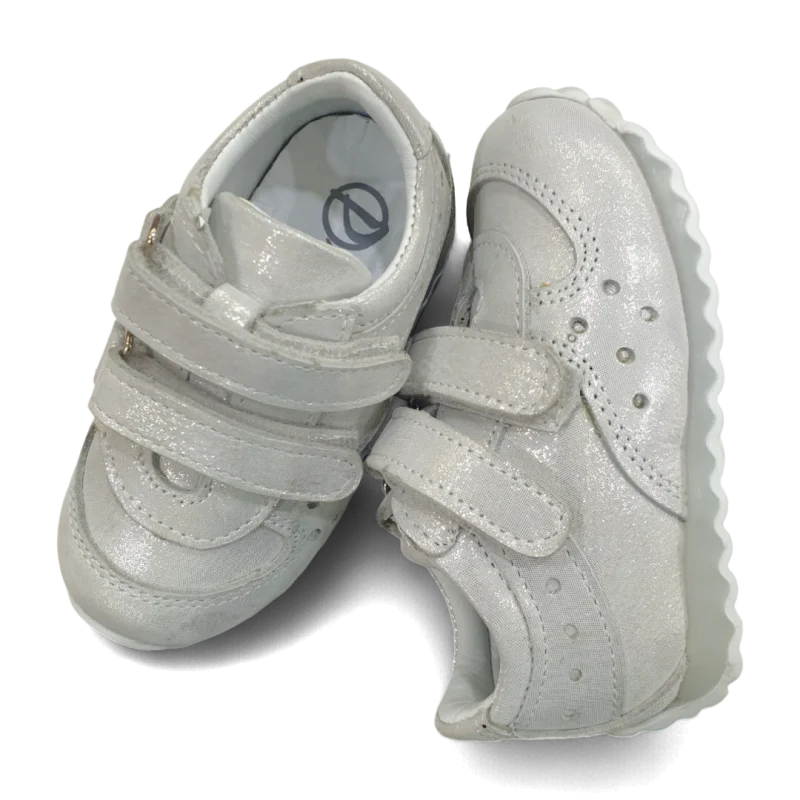 Gümüş Tam Ortopedik Deri Bebek Spor Ayakkabı
