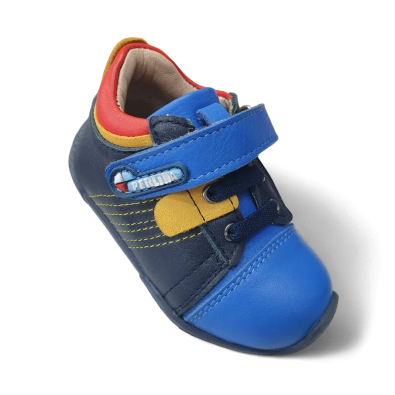 Lacivert Tam Ortopedik Deri İlk Adım Spor Ayakkabı