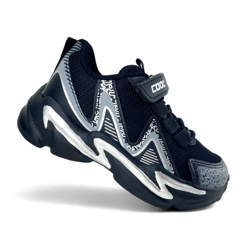 Siyah Anatomik Çocuk Spor Ayakkabı