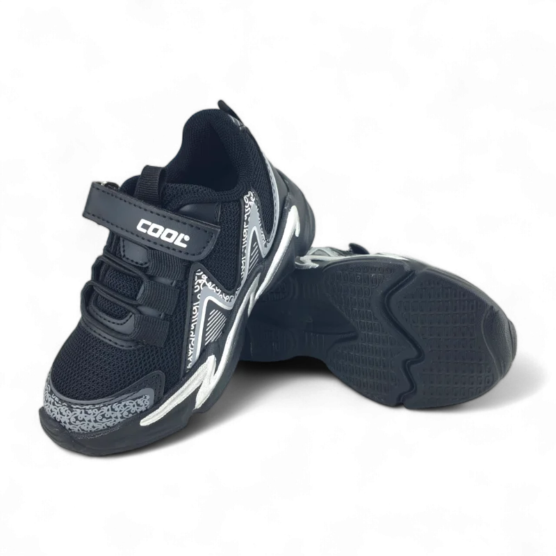 Siyah Anatomik Çocuk Spor Ayakkabı