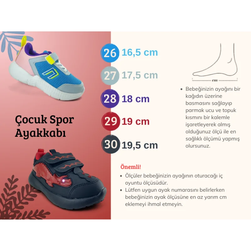 Mavi Anatomik Çocuk Spor Ayakkabı