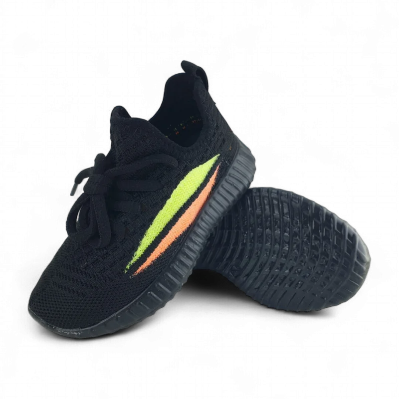 Siyah Anatomik Çocuk Spor Ayakkabı