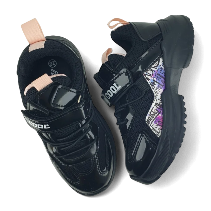 Siyah Anatomik Çocuk Spor Ayakkabı