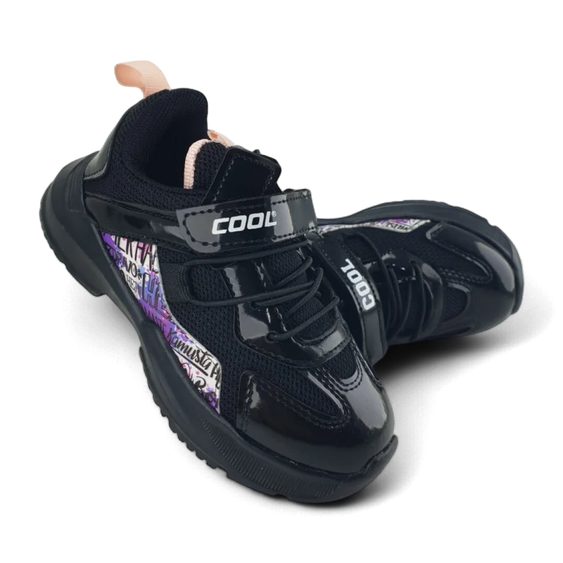 Siyah Anatomik Çocuk Spor Ayakkabı