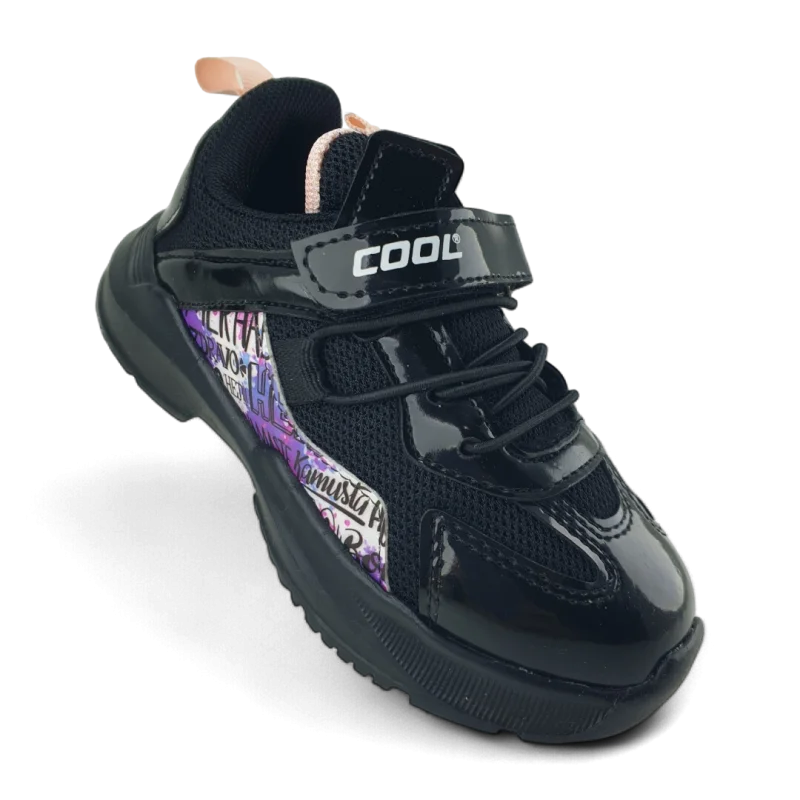 Siyah Anatomik Çocuk Spor Ayakkabı