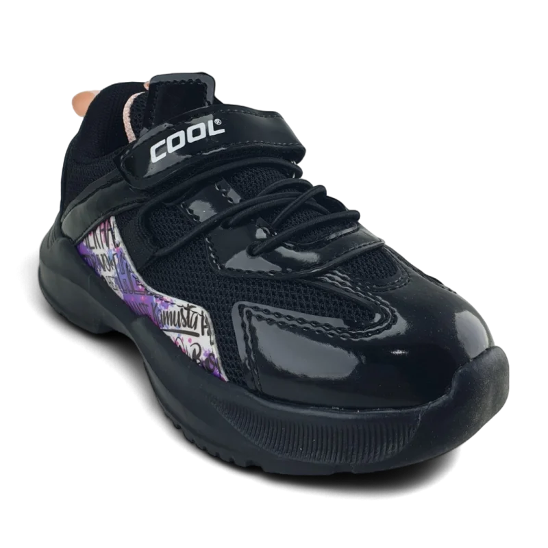 Siyah Anatomik Çocuk Spor Ayakkabı