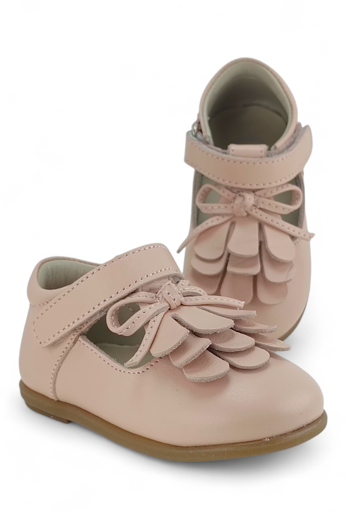 Pembe Hakiki Deri Tam Ortopedik İlk Adım ve Bebe Babet Ayakakbı