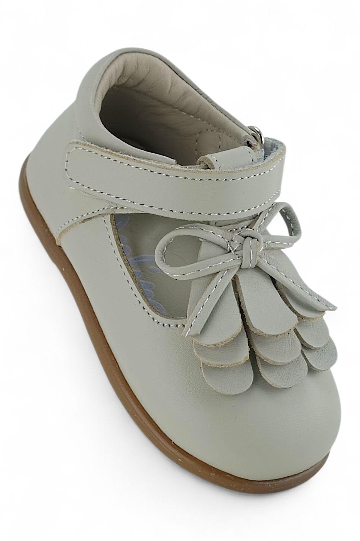 Bej Hakiki Deri Tam Ortopedik İlk Adım ve Bebe Babet Ayakakbı