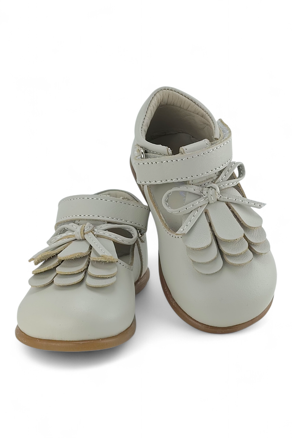 Bej Hakiki Deri Tam Ortopedik İlk Adım ve Bebe Babet Ayakakbı