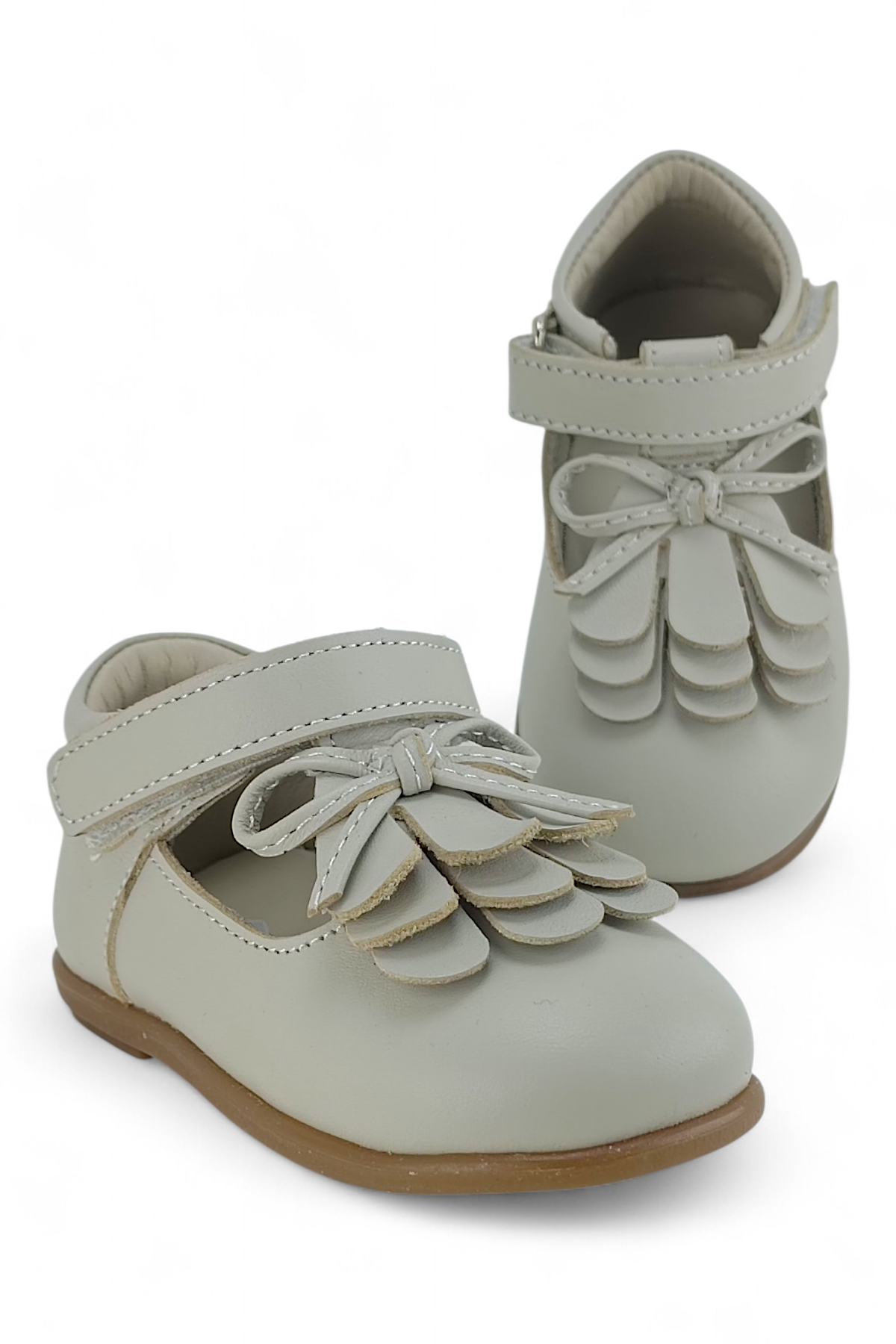 Bej Hakiki Deri Tam Ortopedik İlk Adım ve Bebe Babet Ayakakbı