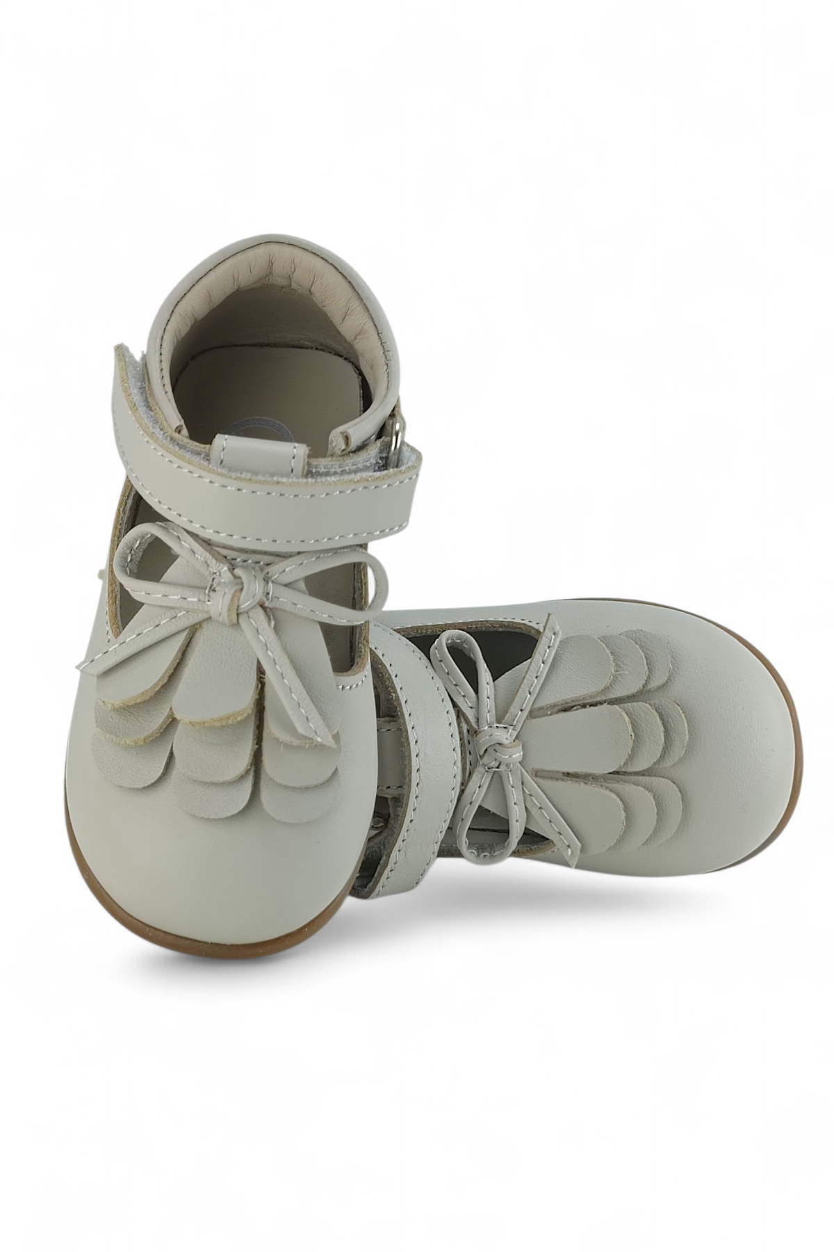 Bej Hakiki Deri Tam Ortopedik İlk Adım ve Bebe Babet Ayakakbı