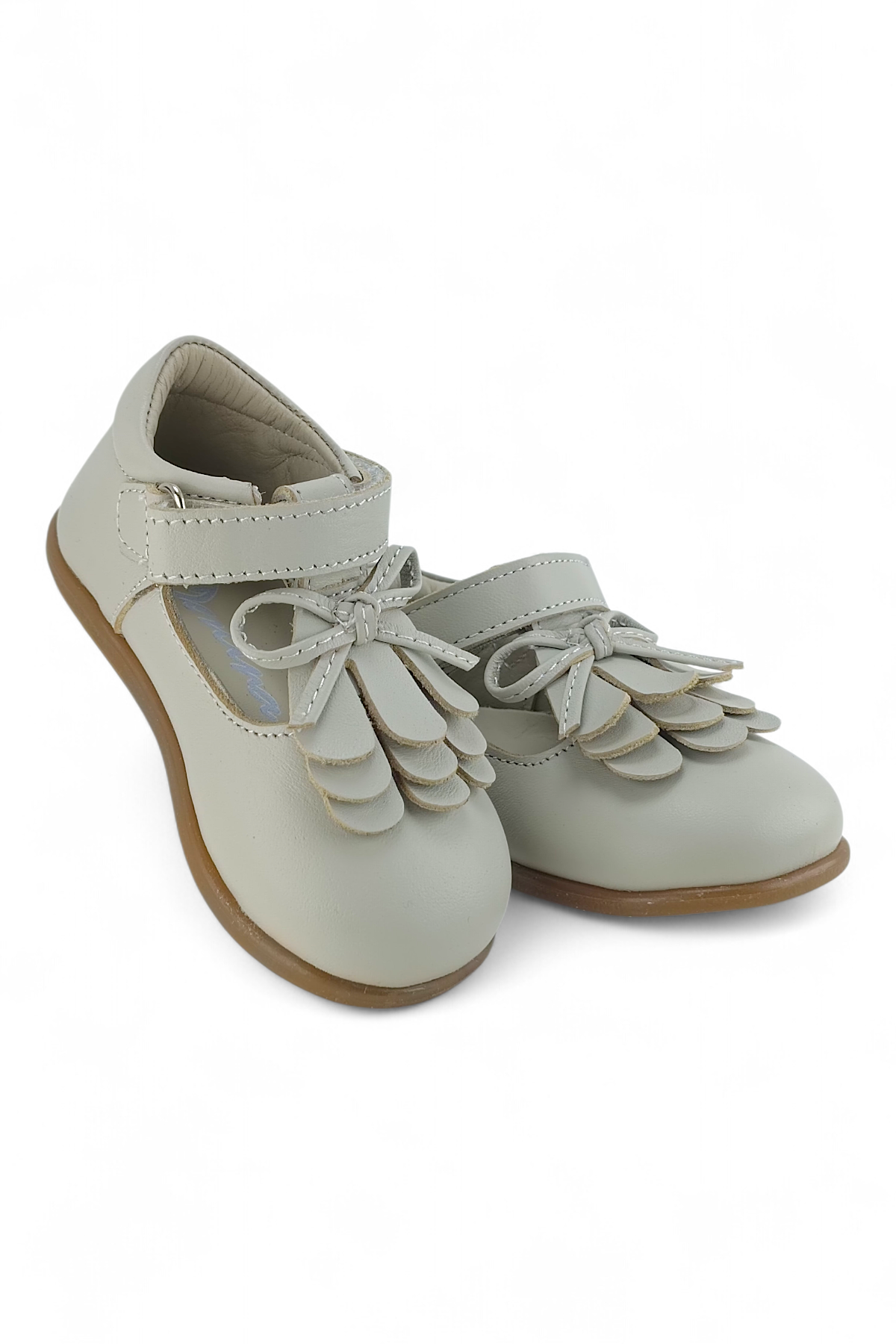 Bej Hakiki Deri Tam Ortopedik İlk Adım ve Bebe Babet Ayakkabı