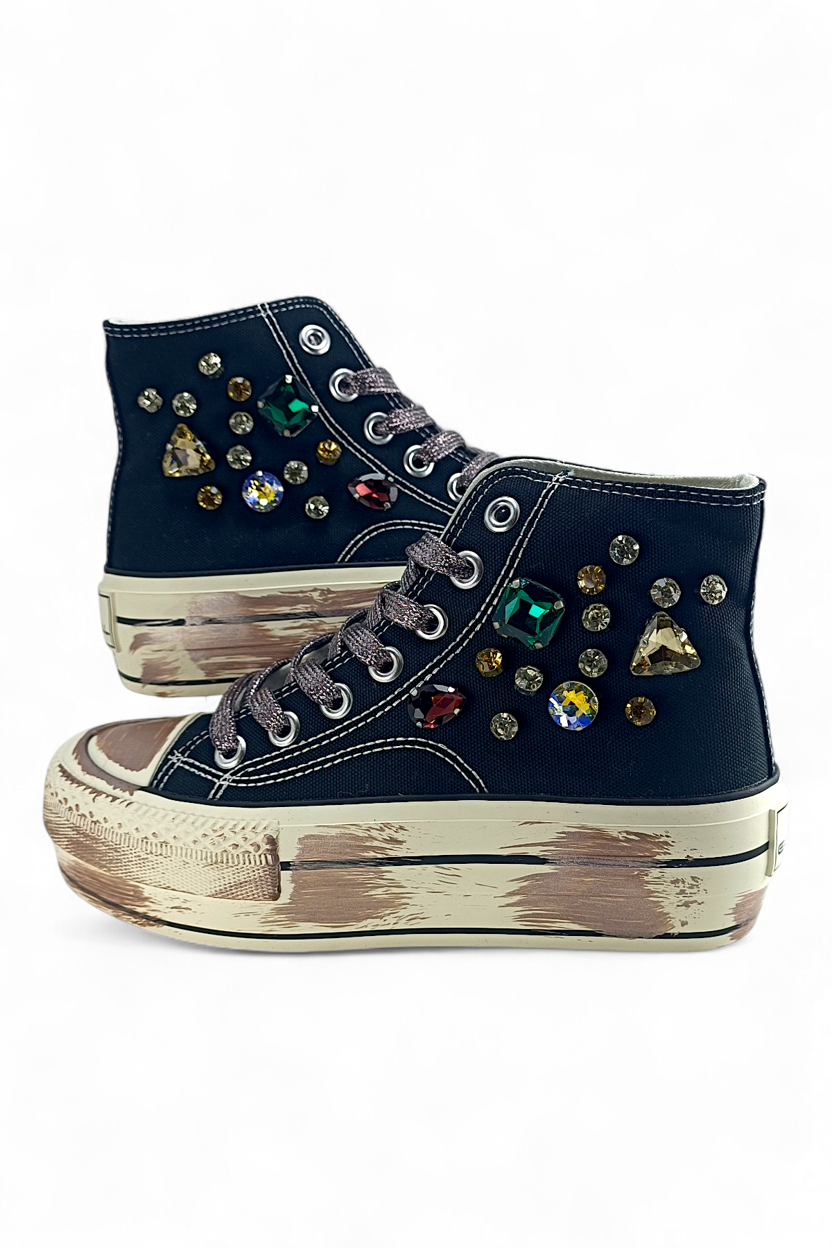 Siyah Keten Bilekli Genç Kız Ayakkabı