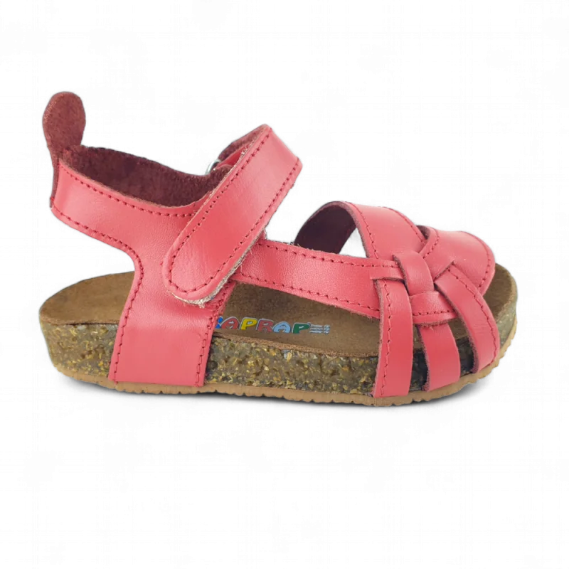 Nar Çiçeği Deri ve Ortopedik Bebek Sandalet