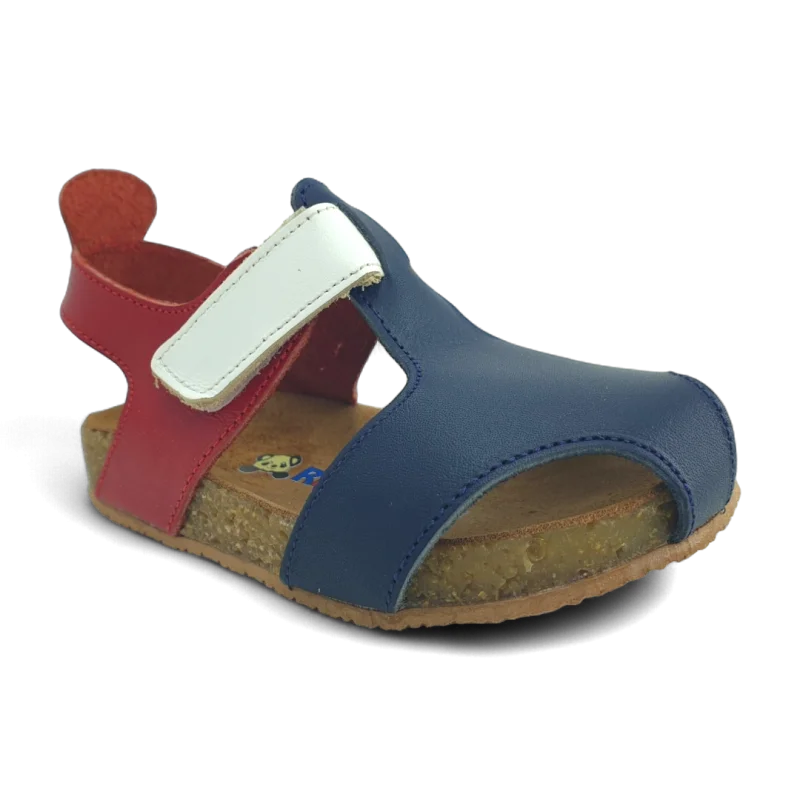 Renkli Deri ve Ortopedik Bebek Sandalet