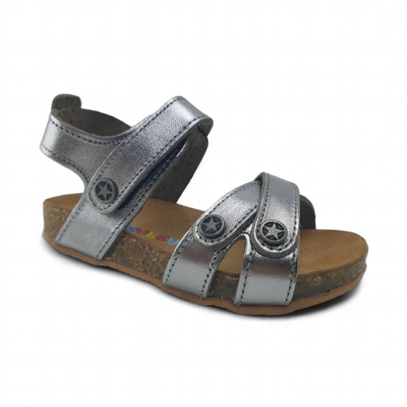 Platin Deri ve Ortopedik Bebek Sandalet