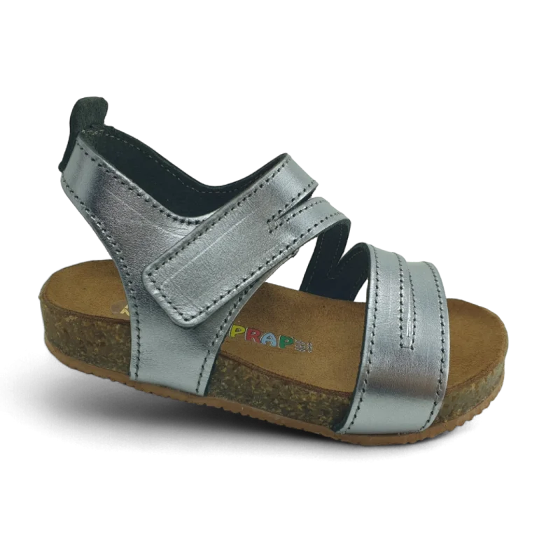 Platin Deri ve Ortopedik Bebek Sandalet